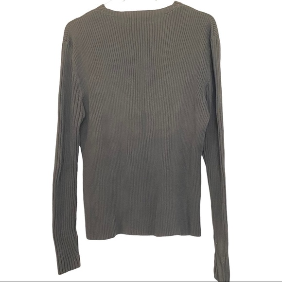 Banana Republic Olive Green Long Sleeve Pullover Sweater Size Large - Picture 3 of 5